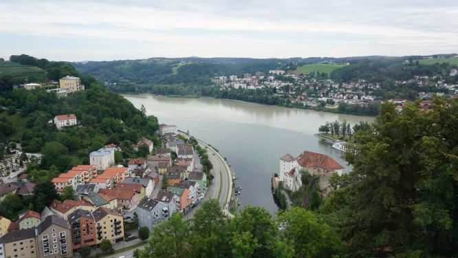 Passau am Dreiflüsseeck